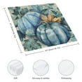 thumbnail image 3 of JRXY Pumpkins Leaves Blue Pumpkin Cloth Napkins Polyester Home Decor Dinner Napkin for Dining Table Kitchen Party Housewarming Farmhouse Decor 4 PCS, 3 of 7