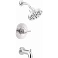 thumbnail image 4 of Bathtub and Shower Faucet Set  Brushed Gold Shower Head and Handle Set  Valve Trim Kit  Champagne Bronze (Valve Included), 4 of 5