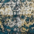 thumbnail image 2 of RUGSOTIC CARPETS MACHINE MADE HEATSET POLYPROPYLENE AREA RUGS - 9'x12', Rectangle Shape, Beige Blue Color, Floral Modern Design, High Pile Machine Made Area Rugs for Living Room, Bed Room (M00006), 2 of 7
