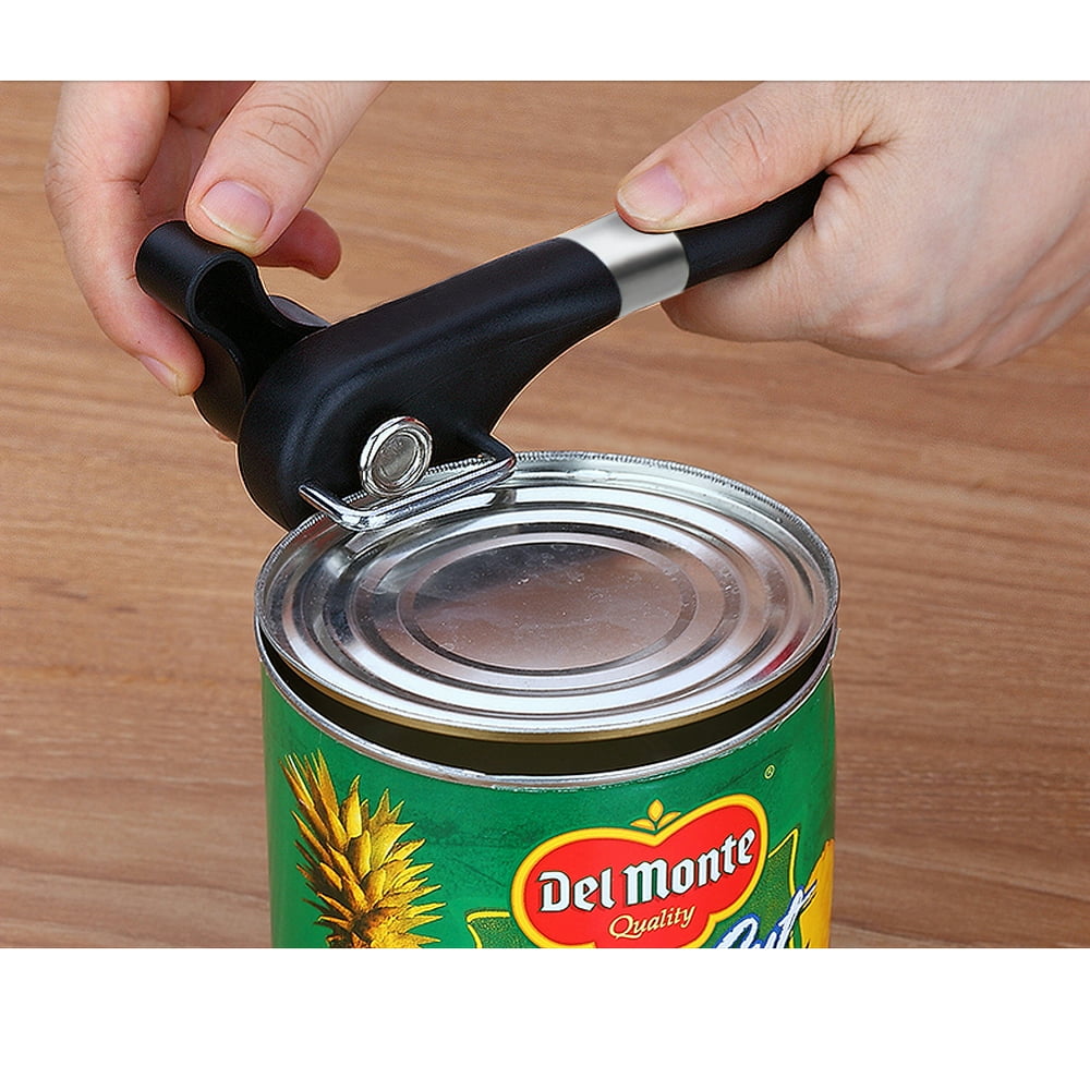 Smooth Edge Can Opener Safety Feature Prevents Sharp Edges and Cuts