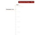 thumbnail image 2 of Height Chart Ruler 180cm Metric System with Transfer Film, White, 2 of 5