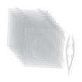 thumbnail image 2 of Tablas cuadradas de fusibles tablas de clavijas mejoran la habilidad de la habilidad de diseño resistente Interlucking artesanía de bricolaje de 5 mm, 2 of 8