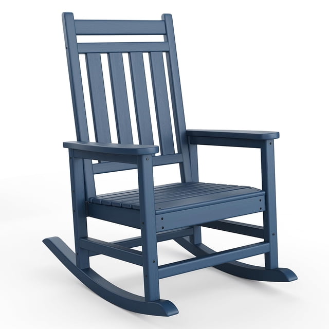 Yeshouse Mecedora extragrande de 101 cm (40 pulgadas), mecedora de exterior para adultos, resistente a la intemperie, duradera, para porche, césped, jardín o hogar