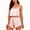 Pink, variant on Ussuma Two Piece Sets for Women Sleeveless Camisole with Pockets Ruffle Hem Shorts Solid Color Comfortable Sleepwear for Home L Pink