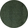 thumbnail image 1 of Ahgly Company Indoor Round Abstract Light Blue Modern Area Rugs, 3' Round, 1 of 4