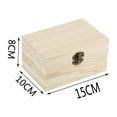 shyuyusa Wooden Storage Box Decorative Boxes with Lock and Keys Large