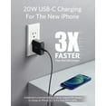 thumbnail image 4 of Anker 32W 2 Port Charger with 20W USB C Power Adapter, PowerPort PD 2 with Foldable Plug, Black, 4 of 7