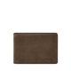 thumbnail image 1 of Wallet Fossil de piel caqui oscuro con bolsillo frontal para hombre, 1 of 3