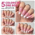 thumbnail image 3 of 150 Pcs French Tip Press On Nail Pre Primed for Easy Application Full Cover Acrylic False Nail for DIY Nail Art, 3 of 21