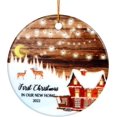 thumbnail image 1 of 2022 Primera Navidad en nuestro nuevo hogar Adornos navideños, para familias, Adornos para árboles de Navidad, Adornos para árboles de Navidad, Recuerdo familiar de Navidad, 1 of 4