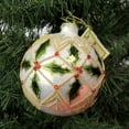 thumbnail image 3 of Holiday Ornament Harlequin Holly Glass Christmas Berries 7801154 Ball, 3 of 3