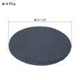 thumbnail image 2 of Uxcell 4 Pcs Polyester Round Bar Stool Covers Fit 11"- 14" Seat Cushions for Chairs Stool Slipcovers Grey, 2 of 6