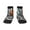 3 Black, variant on Four Running Horses Pattern Quarter Crew Socks,Toe Seamed Ankle Socks,Cotton Cushioned Breathable Athletic Crew Sports Socks