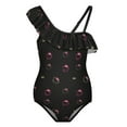 thumbnail image 5 of Hello Kitty Girls One Piece Swimsuits Hawaiian Ruffle Swimwear Beach Bathing Suit Outfits, 5 of 7