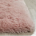 thumbnail image 4 of SAFAVIEH Arctic Giselle Solid Polyester Shag Runner Rug, Pink, 2'3" x 8' Runner, 4 of 6