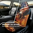 thumbnail image 4 of Yuyamidu Fire Eagle Front Seat Covers for Cars Driver American Flag Car Seat Cover Waterproof Bucket Seat Covers for SUV Truck Sedan, 4 of 7