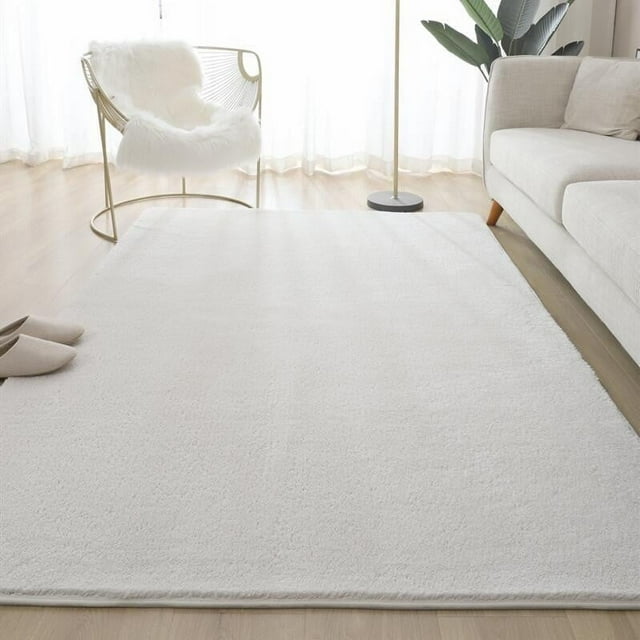 Dvkptbk Rugs for Living Room European Solid Color Carpet Living Room Coffee Table Mat Bedroom Fully Covered Bedside Carpet Thickened Washable Household Carpet Mat
