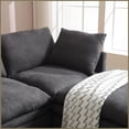 thumbnail image 6 of Modern Minimalist 105.5'' Curved Sofa with 2 Pillows – Point-Shaped Corduroy Upholstery for Living Room, No Assembly Required, 6 of 25