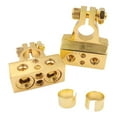 thumbnail image 2 of Car Battery Terminal Connectors 0248 Gauge AWG Positive Negative Battery Terminal Clamps Car Audio Modification Battery Heads with Shims Protector Cover 12-48V, 2 of 5