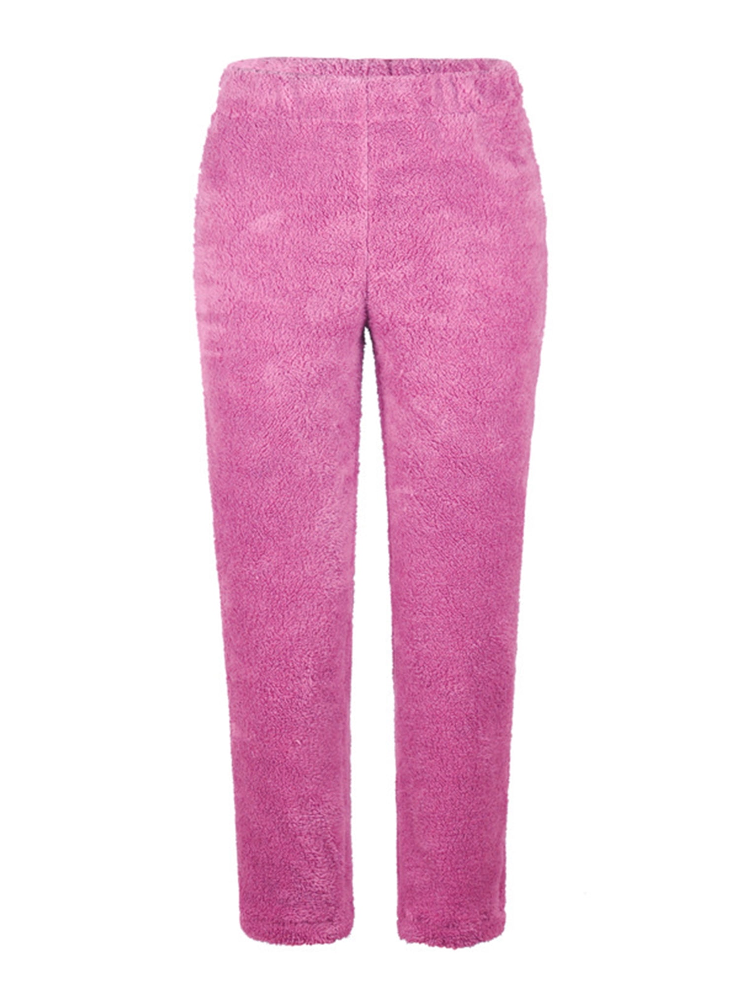 Women's Fleece Fuzzy Pants Winter Warm 