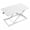 White, variant on Single Top 23.6 inch Scissors Lift Keyboard and Mouse Riser, Height Adjustable Standing Desk Converter for Ergonomic Sit Stand Workstations, 7 Height Levels-Wooden Color