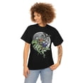 thumbnail image 3 of Dabbing Skeleton Jack-o'-lantern T-Rex Dinosaur T-Shirt, 3 of 6