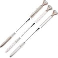 thumbnail image 3 of 3PCS Diamond, Large Crystal Diamond, Bling Metal , Pen Office and School, Silver / White Rose Polka Dot / Rose Gold, Including 3Pen Refills., 3 of 5
