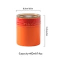 thumbnail image 3 of Ceramic Jar With Lid, Kitchen Canisters Ceramic Food Storage Jar With Airtight Lids, Coffee Canister For Ground Coffee-orange-400ml/14oz, 3 of 9