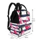 thumbnail image 2 of Easygdp Pink Flamingos para Bolsa de Bebé de Gran Capacidad con Múltiples Bolsillos, Bolsa de Pañales para Padres, Bolsa de Viaje Organizada y Elegante, 2 of 6