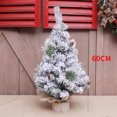 thumbnail image 1 of Árbol de Navidad con nieve flocada, decoración navideña, decoración para el hogar, ventana, escritorio, mostrador, adornos de regalo navideño, 1 of 6