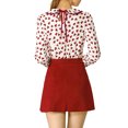 thumbnail image 3 of INSPIRE CHIC Blouse Douce à Manches Longues pour Femmes, Mignonne, à Volants, Col Peter Pan, 3 of 6