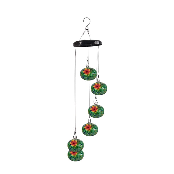 Alimentadores de Colibrí para Al Aire Libre 2025 Vento Campana Alimentador de Colibrí Jardín Decoración Del Patio
