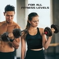 thumbnail image 4 of FitRx SmartBell Gym, 100lbs. Adjustable Dumbbells, Kettlebells and Barbell Weight Set, Metal Barbell, 4 of 14