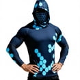 thumbnail image 5 of Yaoyar Men's UPF 50+ Sun Protection Hoodie Shirt Long Sleeve UV SPF Fishing Lightweight Shirts with Mask Rash Guard, 5 of 7