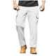 thumbnail image 1 of Amzcrzy Pantalones Clásicos Hombre Color Liso Cintura Elástica Cómodos Transpirables Elásticos Moda Informal Senderismo Pescar Correr Ejercicio Bolsillos Tallas S-3XL Blanco, 1 of 8