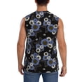 thumbnail image 4 of Kdxio Sunflowers for Men's Muscle T-shirt,Sleeveless for Workout Running Athletic Gym Lounge Casual, 4 of 7