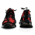 thumbnail image 3 of Red And Black Paint Splatter Walking Shoes for Men Woman Lightweight Tennis Fashion Elastic Sports Shoes Cushion Basketball Shoes, 3 of 7