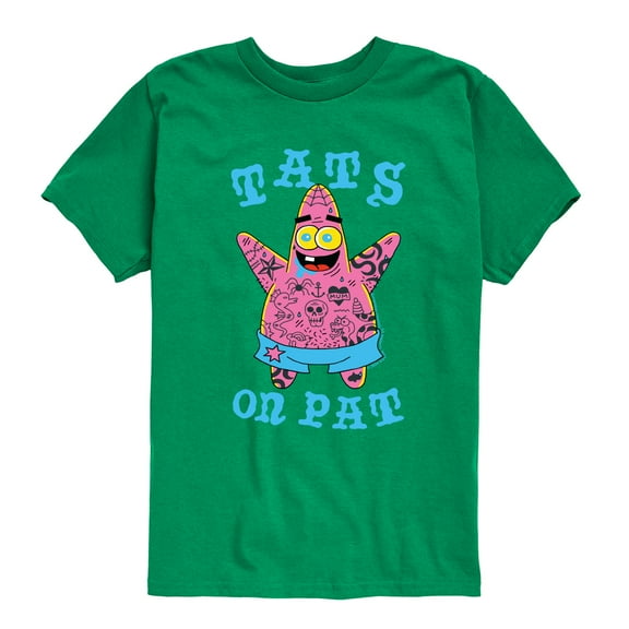 SpongeBob SquarePants - Tats On Pat - Toddler & Youth Short Sleeve Graphic T-Shirt