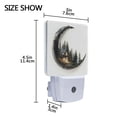 thumbnail image 4 of Yayeee LED Plug in Night Light for The Home with Auto Dusk to Dawn Light Sensors, 2 Pack, Moon House, 4 of 6