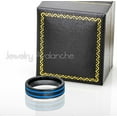 thumbnail image 2 of Jewelry Avalanche Black & Blue Tungsten Carbide Weding Band, Unisex Engagement Ring, Comfort Fit 8MM, 2 of 4