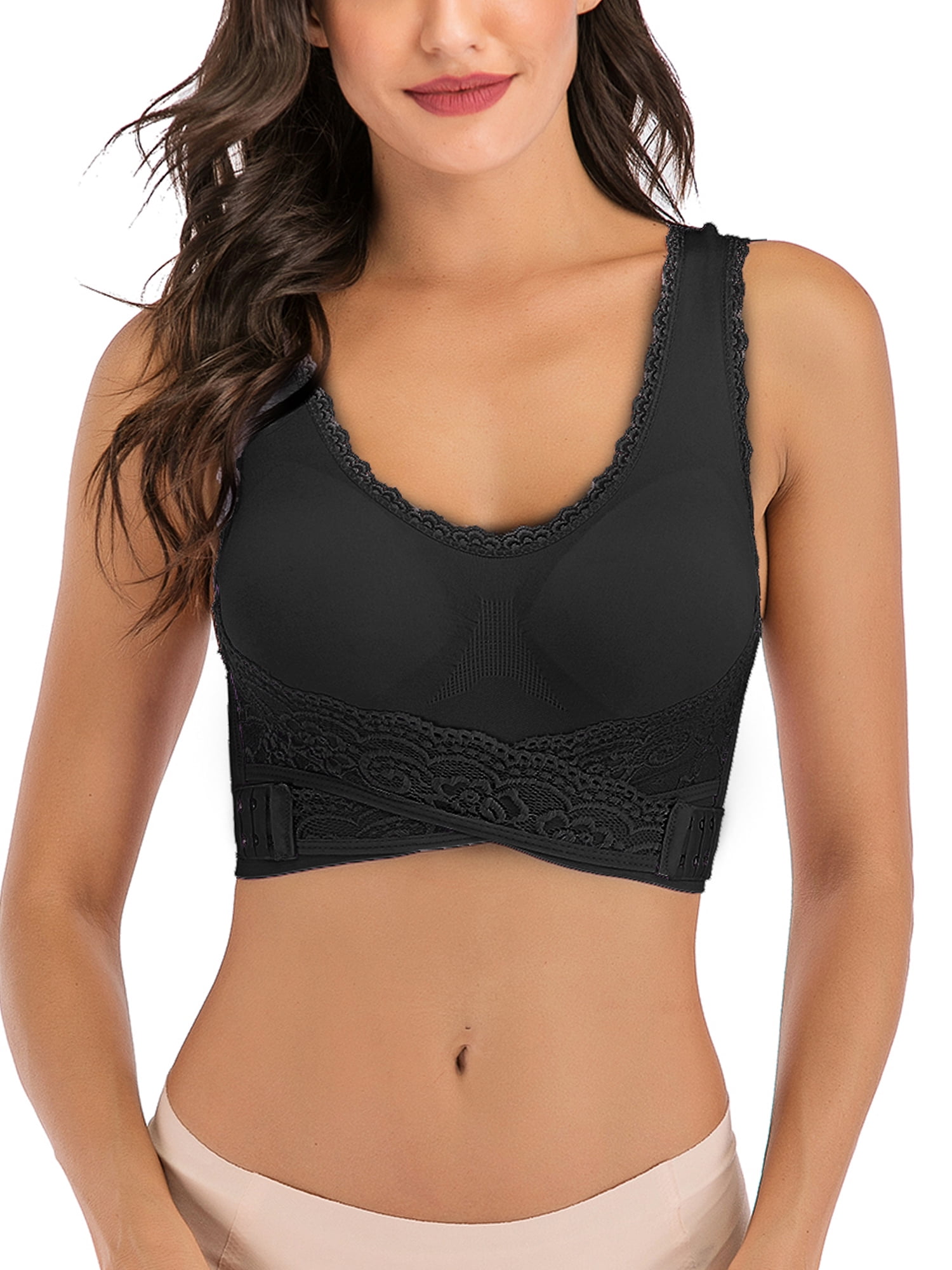 sports bra with cross front