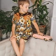 thumbnail image 4 of Fotbe Fall Farmhouse Pumpkins Pijama Estampada de 2 Piezas para Niños – Ropa de Dormir de Manga Corta Cómoda para Niños y Niñas, Camiseta y Shorts de Algodón-Medium, 4 of 6