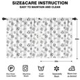 thumbnail image 2 of Kid Curtains,Soccer and Cleat White Pattern Kid Insulated Curtains Set Of 2,Bedroom Essentials,Toddler Room Decor 52"x63", 2 of 5