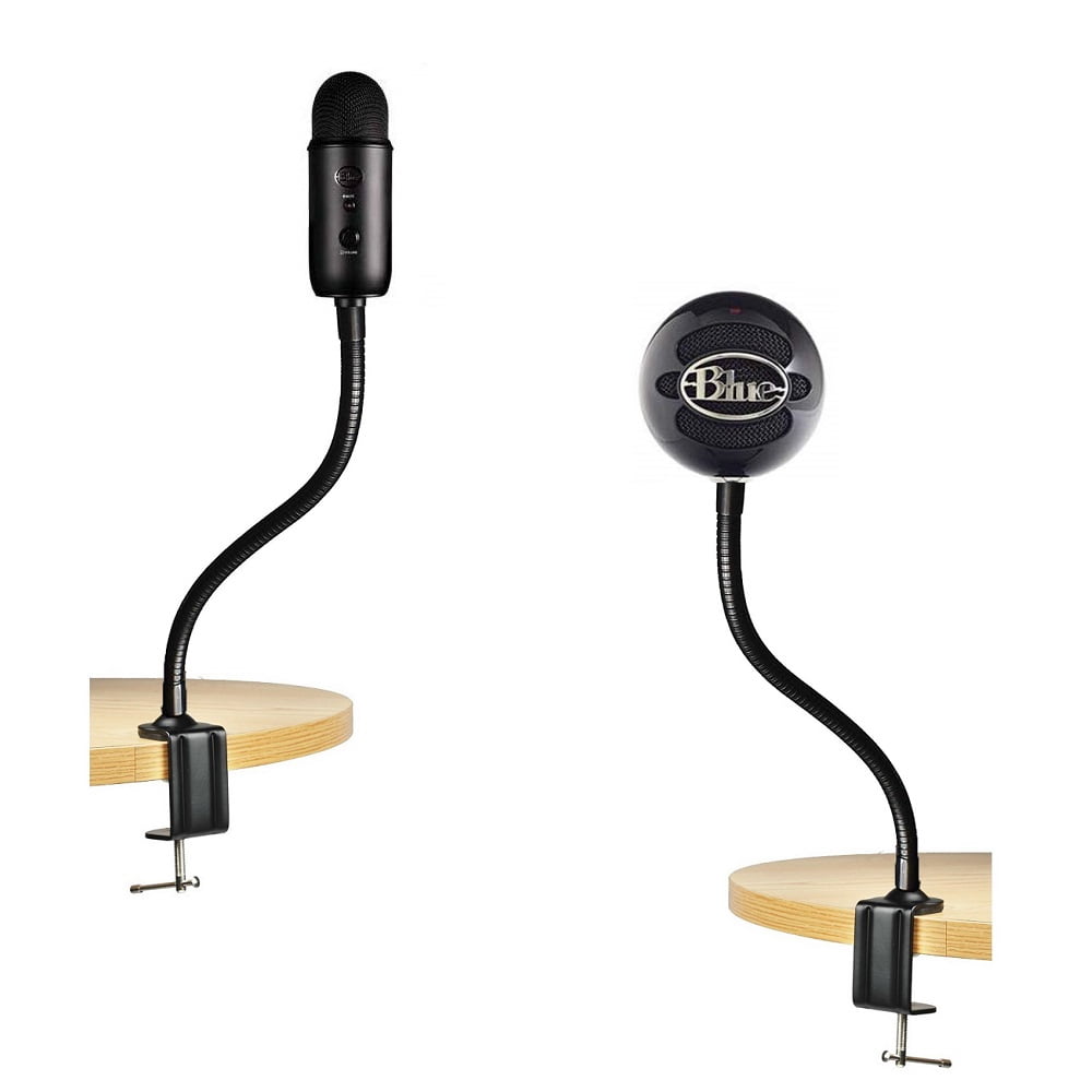 Podium Microphone Stand, Yeti Desk Mic Holder for Podcast, Meetings, Lectures,TV,Radio,Blue Yeti Snowball Microphones