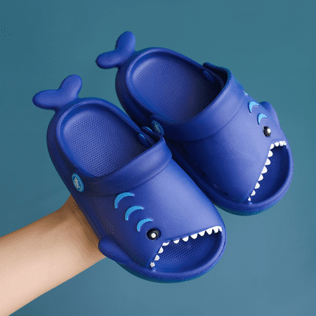 

Wish Toddler Sandals Boys Girls Slide Sandal Dinosaur Toddlers Flip Flops Outdoor Indoor Home Kids Summer Water Shoes-----Dark Blue（130 Yard） S212