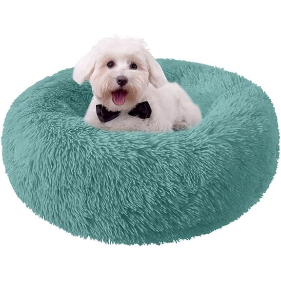 General Dog Bed for Small Medium Large Dogs, 24 inch Calming Dogs Bed, Washable-Round Cozy Soft Pet Bed for Puppy and Kitten with Slip-Resistant Bottom