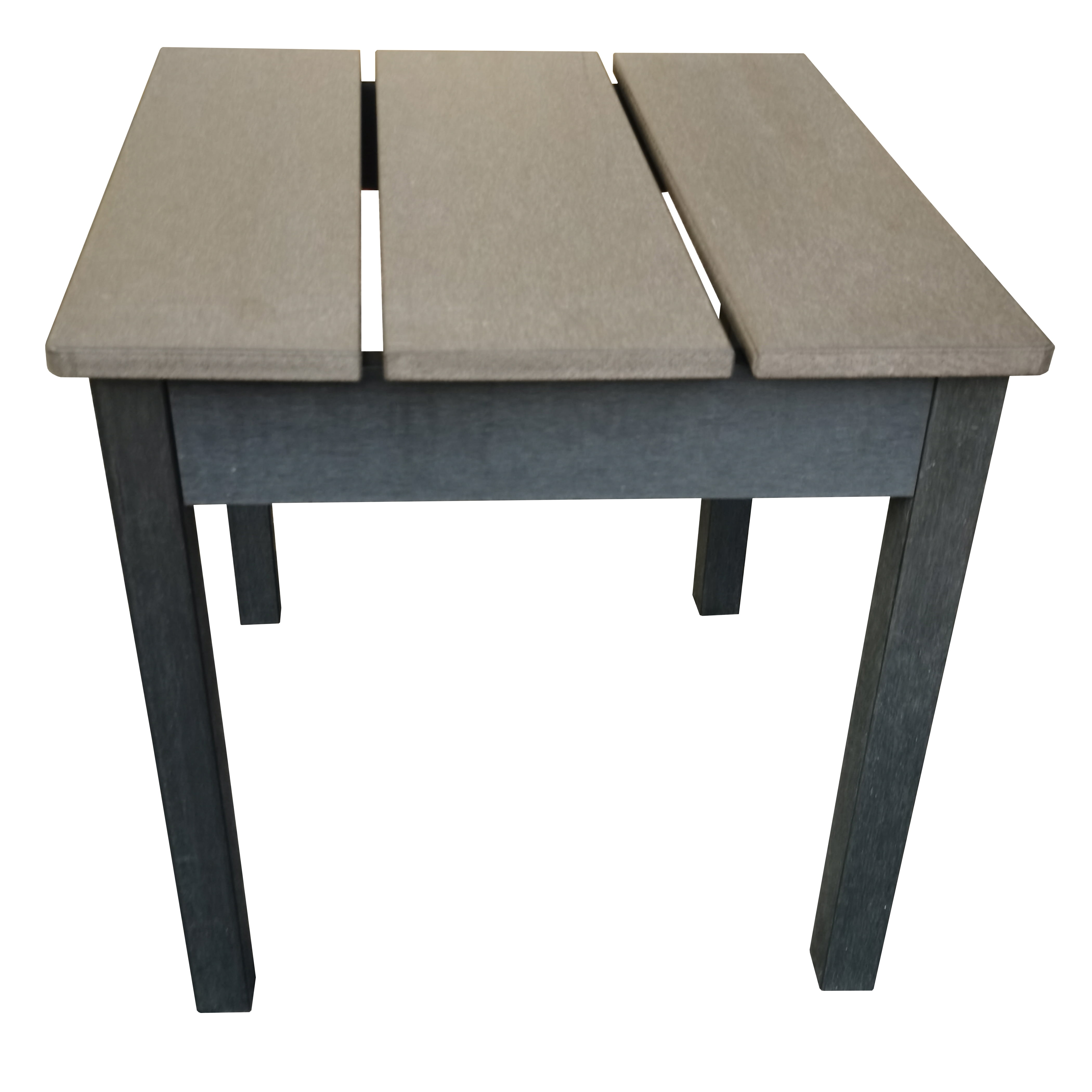 Outdoor All-Weather Polystyrene Wood Layton 3pcs Adirondack Set,,Black & Grey Two tone finish