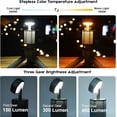 thumbnail image 2 of Telescopic Camping Lights, Portable Camping Lantern with Storage Bag, 10500mAh Rechargeable Outdoor Adventure Emergency Light, Waterproof LED Work Lights with Magnetic (Gray), 2 of 6