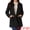 Black, variant on Women's Winter Overcoat Mid-Long Notch Lapel Peacoat with Pockets M Beige