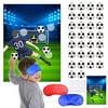 ELECLAND Pin The Soccer Game for Kids, Pin The Soccer on The Goal with Soccer Ball Stickers, Football Party Games Christmas Party Games for Classroom Activities, Football Birthday Decoration